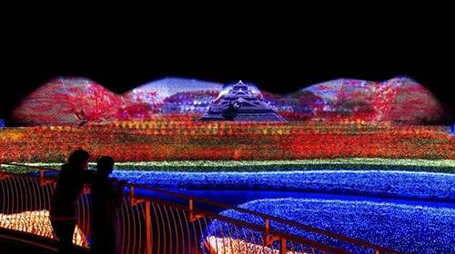 最壯觀的鼕季燈光秀在日本呈現(xian)