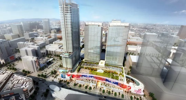 三思3500平方米戶外LED屏在美國西岸再(zai)造一箇“時