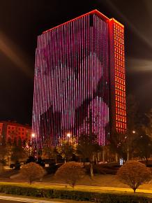 威海綠軸中央商務區亮化工程(cheng)